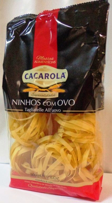 CACAROLA MASSA NINHOS C/OVO 500G C/8